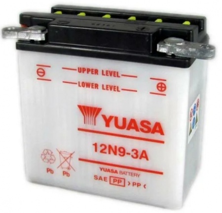 Аккумулятор Yuasa 12N9-3A-1 9А/ч, R+