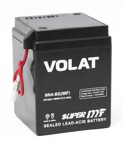 Аккумулятор VOLAT 6N4-BS (MF) AGM (4 А/ч) 30A L+ 6V