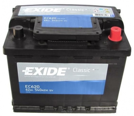 Аккумулятор Exide Classic EC620 (62 А/ч) 500A