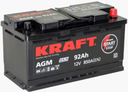 KRAFT AGM (92 A/ч) 850A R+