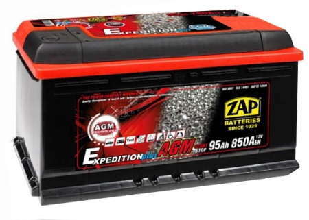 Аккумулятор ZAP Expedition Start-Stop AGM (95 А/ч) 850A