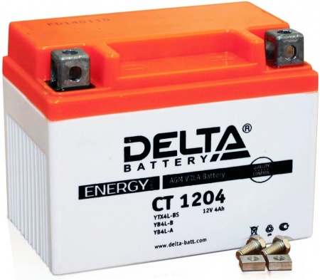 Delta AGM CT 1204 YT4L-B, YT4L-A, YTX4L-BS 4 А/ч R+
