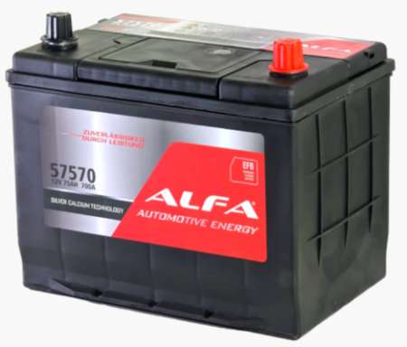 ALFA EFB asia (75 A/ч) 750A R+