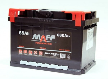 Аккумулятор MAFF Premium 65 А/ч, 680А низкий R+