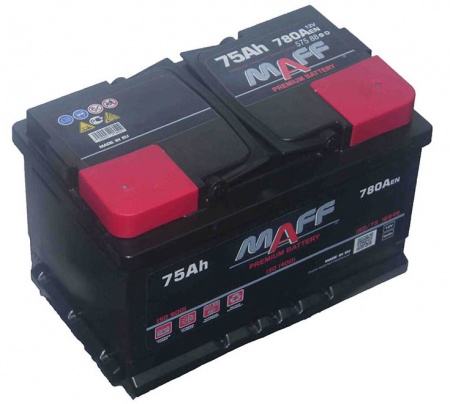 Аккумулятор MAFF Premium (75 А/ч) 780А (низкий) L+