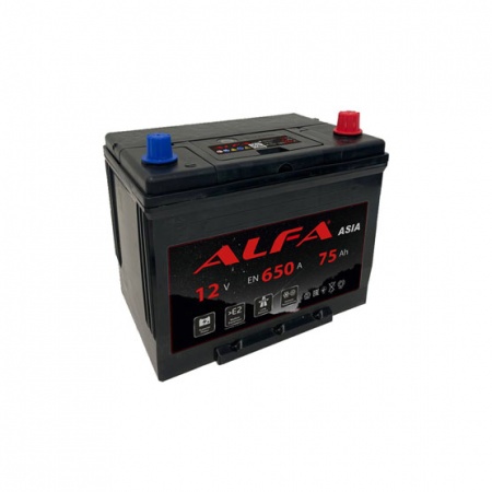 Аккумулятор АLFA Asia (75 А/ч) 650A R+