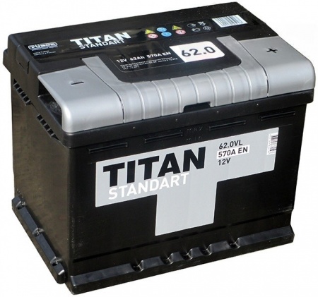 Аккумулятор Titan Standart (62 А/ч) 570A R+