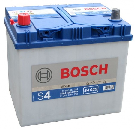Аккумулятор Bosch S4 025 560 411 054 (60 А/ч) 540A Asia L+