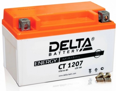Delta AGM CT 1207 YTX7A-BS 7 А\ч (105А) L
