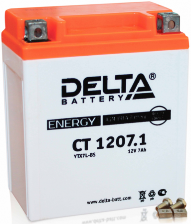 Delta AGM CT 1207.1 YTX7L-BS 7 А\ч (100А) R