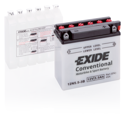 Аккумулятор Exide 12N5,5-3B 5,5А/ч, 45А R+