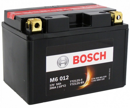 Аккумулятор Bosch M6 012 AGM YTZ12S-4/YTZ12S-BS 509 901 020 9 А/ч