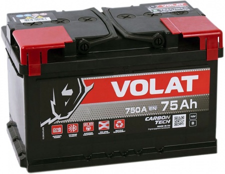 Аккумулятор VOLAT Ultra (75 А/ч) 750A L+