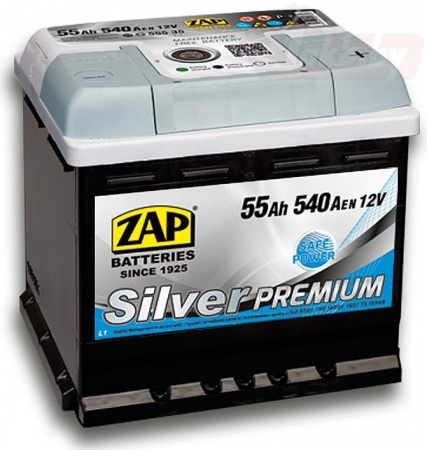 Аккумулятор Zap Silver 55А/ч, 540A