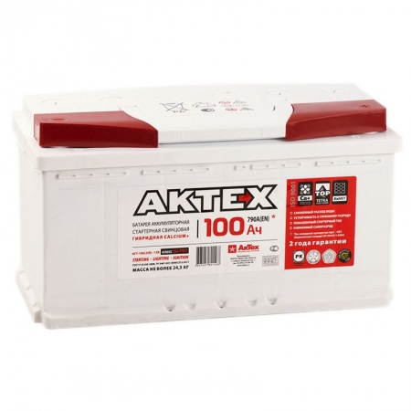 Аккумулятор AKTEX 100Ah, 850A