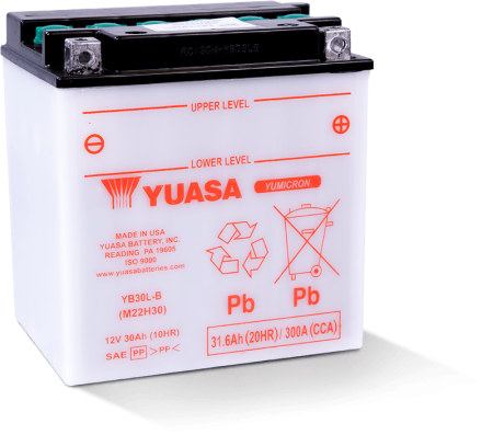 Аккумулятор Yuasa YB30L-B 30А/ч, R+