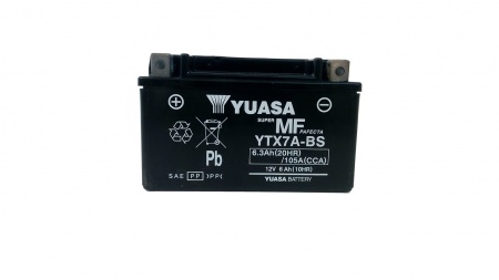 Аккумулятор Yuasa YTX7A-BS 6А/ч, 105A L+