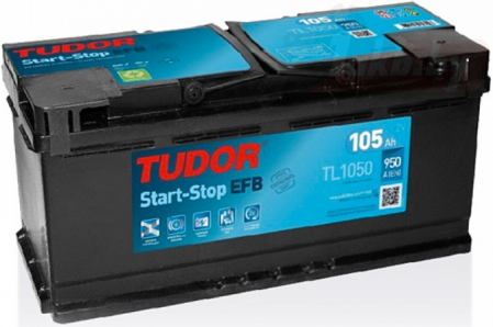 Аккумулятор Tudor Start-Stop EFB TL1050 (105 А/ч) 950A R+