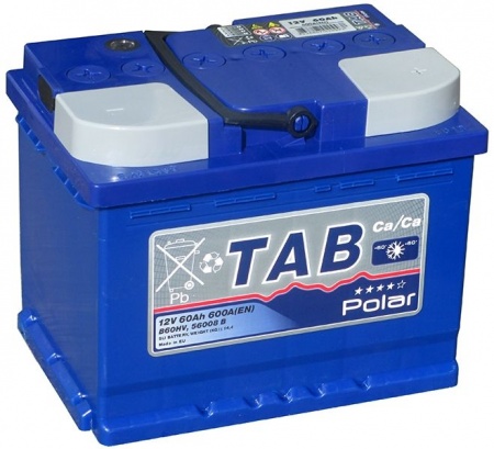 Аккумулятор TAB Polar Blue (60 А·ч)600А R+ (121060)