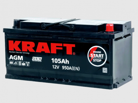 KRAFT AGM (105 A/ч) 950A R+