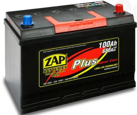 Аккумулятор Zap Plus Japan (100 А/ч) 680A L+